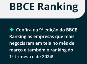 BBCE divulga 9ª edição do BBCE Ranking de Top Companies